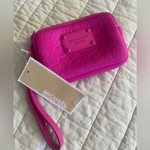Michael Kors pink wristlet